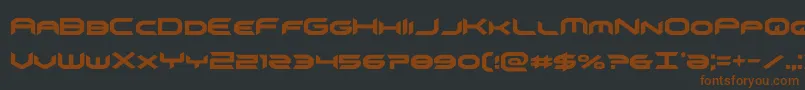 omnigirlcond Font – Brown Fonts on Black Background