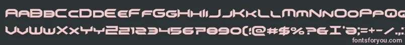 omnigirlcond Font – Pink Fonts on Black Background
