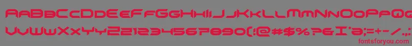 omnigirlcond Font – Red Fonts on Gray Background