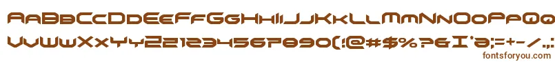 Шрифт omnigirlcond – коричневые шрифты на белом фоне