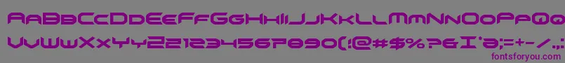 omnigirlcond-fontti – violetit fontit harmaalla taustalla