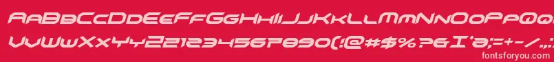 Шрифт omnigirlcondital – розовые шрифты на красном фоне
