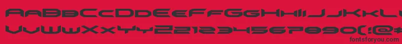 omnigirlexpand Font – Black Fonts on Red Background