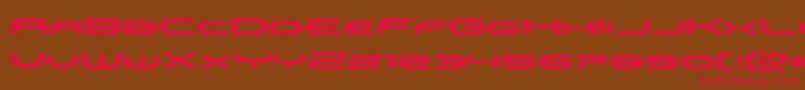 omnigirlexpand Font – Red Fonts on Brown Background