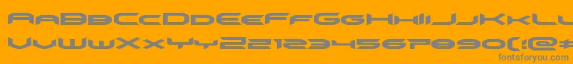 omnigirlexpand Font – Gray Fonts on Orange Background