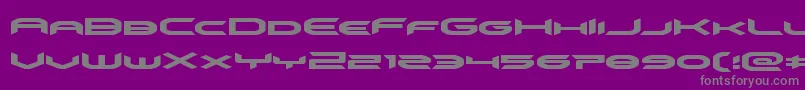 omnigirlexpand Font – Gray Fonts on Purple Background