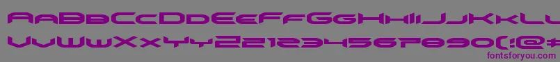 omnigirlexpand Font – Purple Fonts on Gray Background