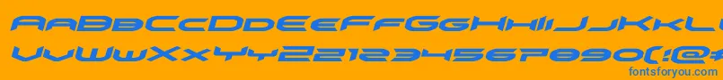fuente omnigirlexpandital – Fuentes Azules Sobre Fondo Naranja