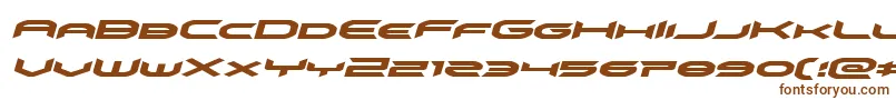 Шрифт omnigirlexpandital – коричневые шрифты на белом фоне