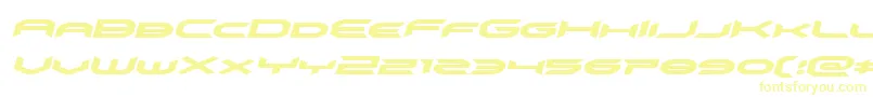Шрифт omnigirlexpandital – жёлтые шрифты