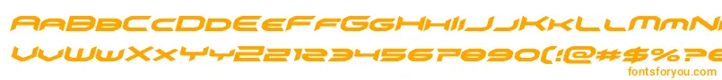 omnigirlital Font – Orange Fonts on White Background