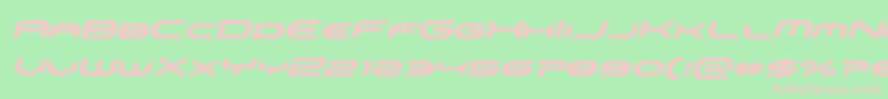 Police omnigirlital – polices roses sur fond vert