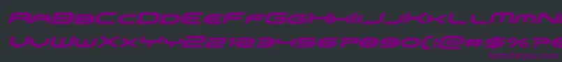 omnigirlital Font – Purple Fonts on Black Background