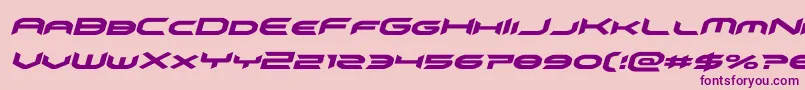 omnigirlital Font – Purple Fonts on Pink Background