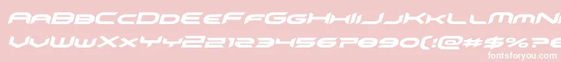 フォントomnigirlital – ピンクの背景に白い文字