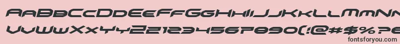 omnigirlital Font – Black Fonts on Pink Background