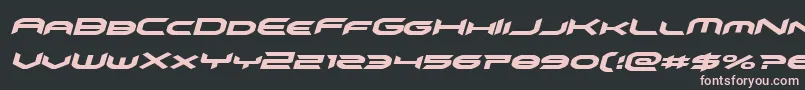 omnigirlital Font – Pink Fonts on Black Background