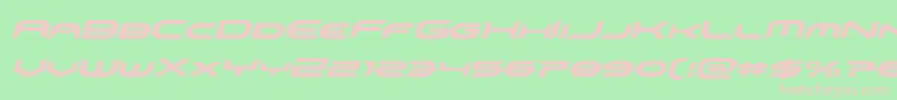 omnigirlital Font – Pink Fonts on Green Background