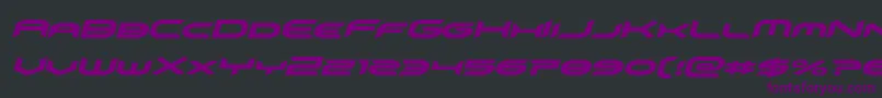 Шрифт omnigirlital – фиолетовые шрифты на чёрном фоне