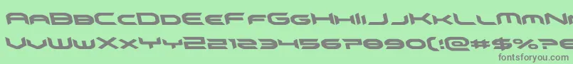 omnigirlitalleft Font – Gray Fonts on Green Background