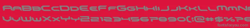 omnigirlitalleft Font – Gray Fonts on Red Background