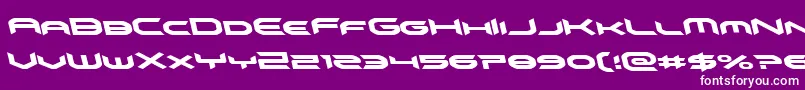 omnigirlitalleft Font – White Fonts on Purple Background