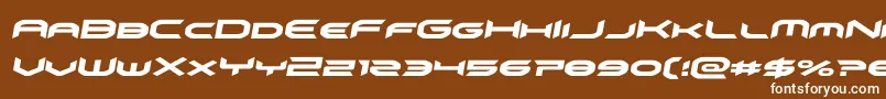 omnigirlitalsemital Font – White Fonts on Brown Background