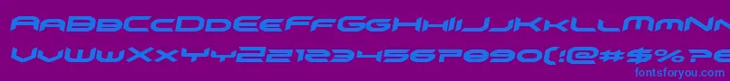 Police omnigirlitalsemital – polices bleues sur fond violet