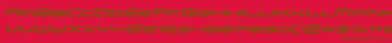 omnigirlitalsemital Font – Brown Fonts on Red Background