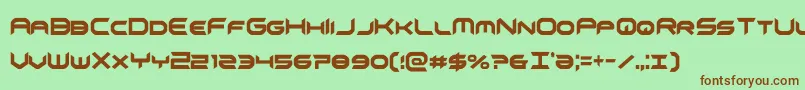 Шрифт omnigirlxtracond – коричневые шрифты на зелёном фоне