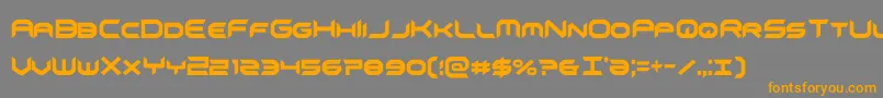 omnigirlxtracond Font – Orange Fonts on Gray Background
