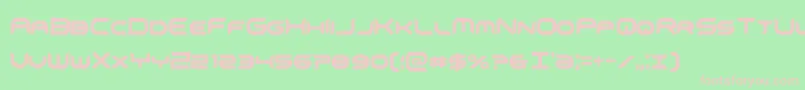 Fonte omnigirlxtracond – fontes rosa em um fundo verde