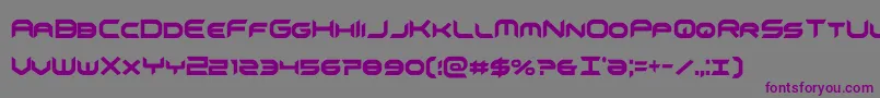 omnigirlxtracond Font – Purple Fonts on Gray Background