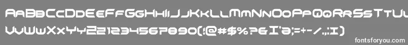 omnigirlxtracond Font – White Fonts on Gray Background