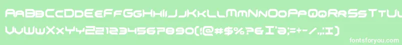 omnigirlxtracond Font – White Fonts on Green Background