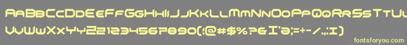 Шрифт omnigirlxtracond – жёлтые шрифты на сером фоне
