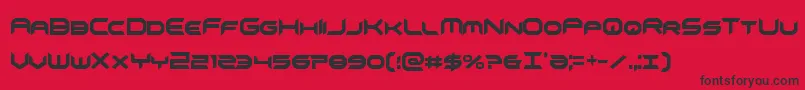 omnigirlxtracond Font – Black Fonts on Red Background