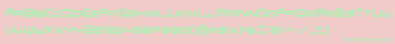 omnigirlxtracond Font – Green Fonts on Pink Background