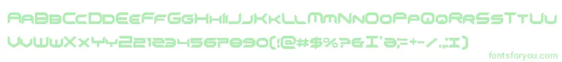 omnigirlxtracond Font – Green Fonts on White Background