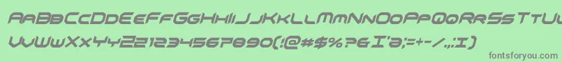 Шрифт omnigirlxtracondital – серые шрифты на зелёном фоне