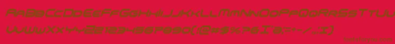 omnigirlxtracondital Font – Brown Fonts on Red Background