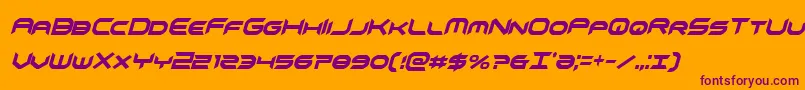 omnigirlxtraconditalフォントについての詳細 フォントomnigirlxtracondital – オレンジの背景に紫のフォント