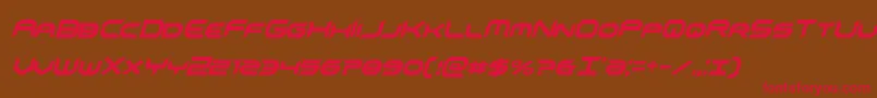 omnigirlxtracondital Font – Red Fonts on Brown Background