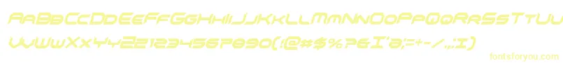 Police omnigirlxtracondital – polices jaunes sur fond blanc