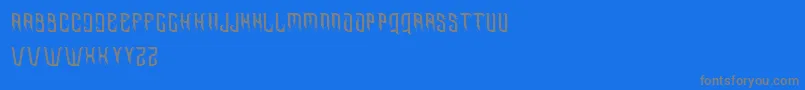 Omnivorous free Font – Gray Fonts on Blue Background