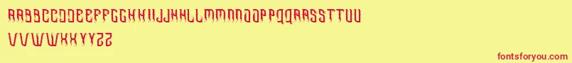 Police Omnivorous free – polices rouges sur fond jaune