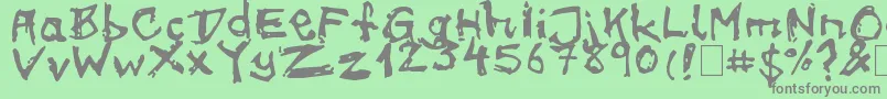 Шрифт on meth – серые шрифты на зелёном фоне