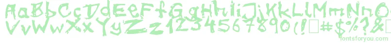 フォントon meth – 緑のフォント