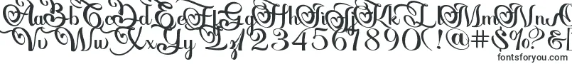 Czcionka Onarie – czcionki kaligraficzne