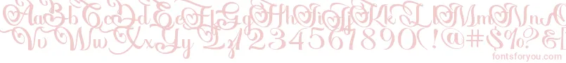 Onarie Font – Pink Fonts on White Background